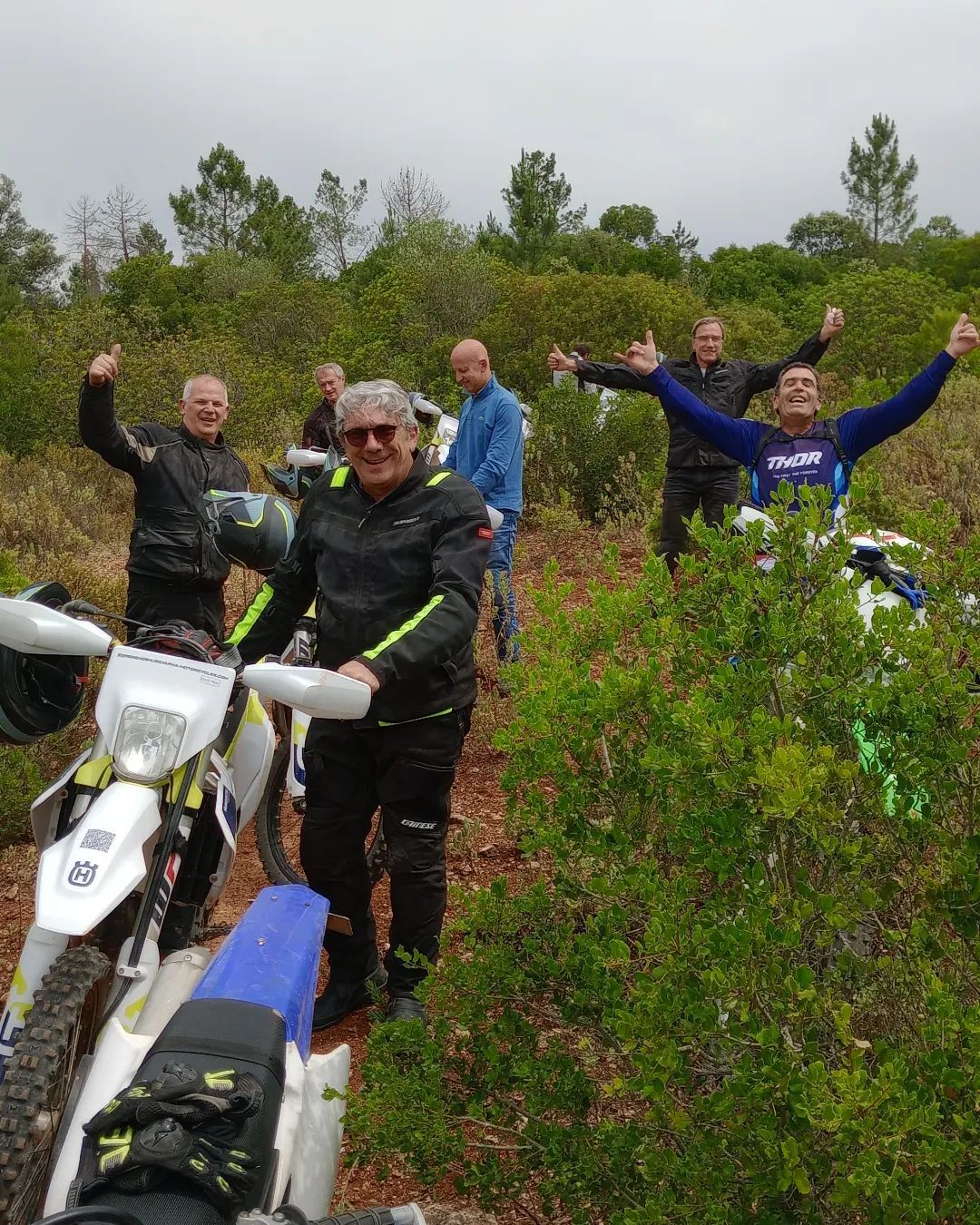 From Italy a group of 8 riders 3 days tour